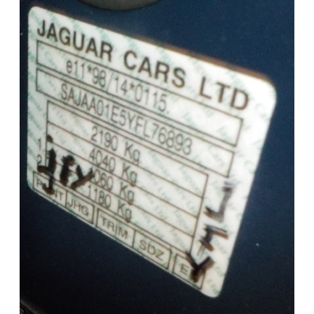 Luftmassenmesser Jaguar S-type (X200) (1999 - 2007) Sedan 3.0 V6 24V (FG)