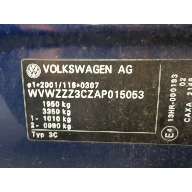 Handbremslöser Volkswagen Passat (3C2) (2007 - 2010) Sedan 1.4 TSI 16V (CAXA(Euro 5))