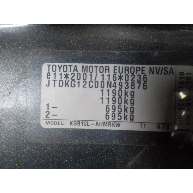 Verstrebung vorne links Toyota Aygo (B10) (2005 - 2014) Hatchback 1.0 12V VVT-i (1KR-FE)