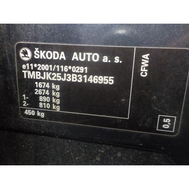 Kondensator für Klimaanlage Skoda Fabia II Combi (2010 - 2014) Combi 5-drs 1.2 TDI 12V Greenline (CFWA)
