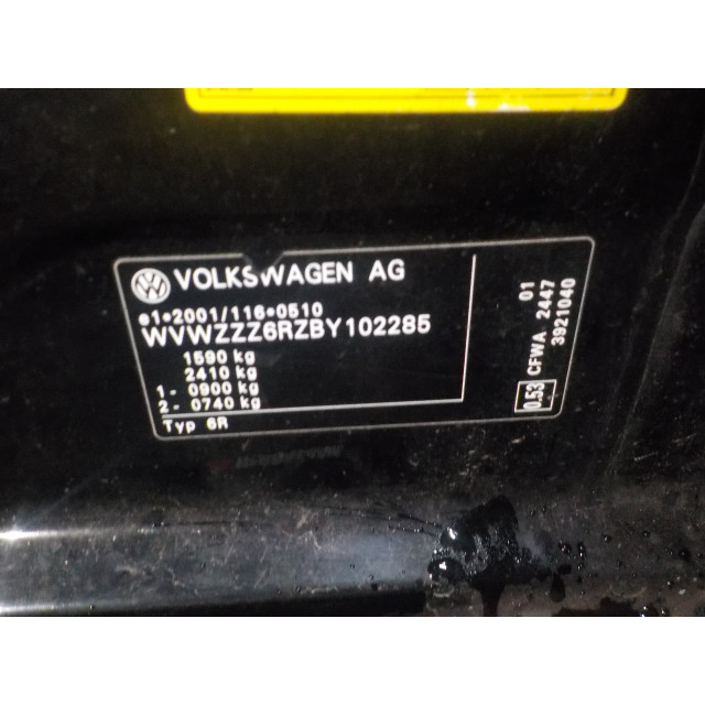 Türverriegelungsmechanismus elektrische Zentralverriegelung vorne links Volkswagen Polo V (6R) (2009 - 2014) Hatchback 1.2 TDI 12V BlueMotion (CFWA(Euro 5))