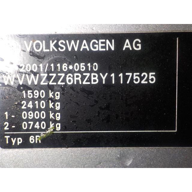 Anlasser Volkswagen Polo V (6R) (2009 - 2014) Hatchback 1.2 TDI 12V BlueMotion (CFWA(Euro 5))