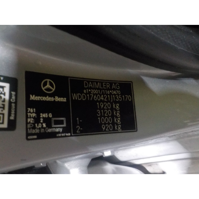 Verriegelungsmechanismus Kofferraumdeckel Heckklappe elektrisch Mercedes-Benz A (W176) (2012 - 2018) Hatchback 1.6 A-180 16V (M270.910)