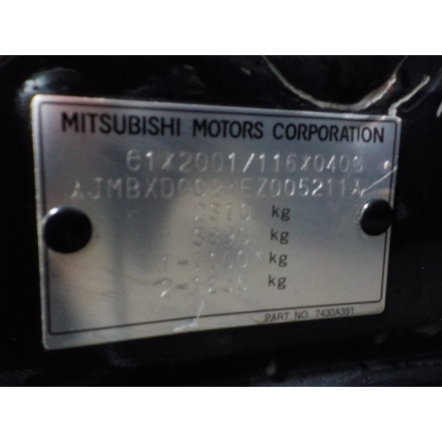 Elektrisch betriebene Fensterhebermechanismus vorne rechts Mitsubishi Outlander (GF/GG) (2014 - Präsens) SUV 2.0 16V PHEV 4x4 (4B11)