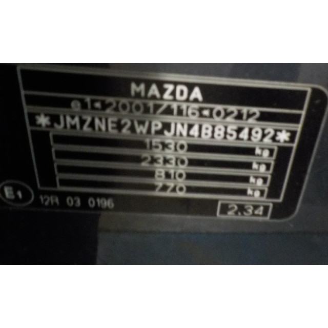 Motor elektrischer Fensterhebermechanismus vorne rechts Mazda 2 (NB/NC/ND/NE) (2002 - 2007) Hatchback 1.4 CiTD (F6JA)