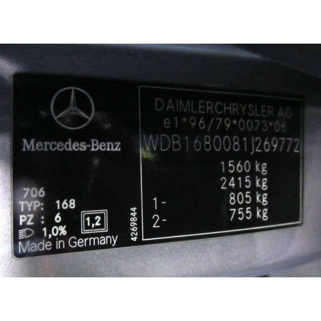 Lüftermotor Heizung Mercedes-Benz A (W168) (1998 - 2001) Hatchback 1.7 A-170 CDI 16V (OM668.940)