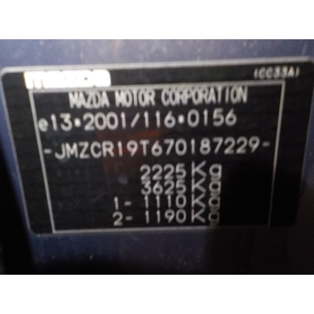 Rechter Außenspiegel elektrisch Mazda 5 (CR19) (2005 - 2010) MPV 2.0 CiDT 16V Normal Power (RF7J)