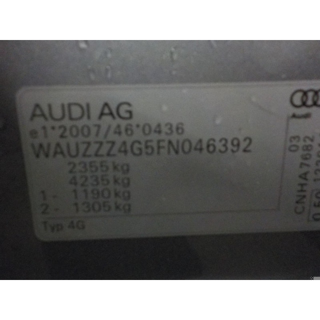 Schraubenfeder hinten links oder rechts austauschbar Audi A6 Avant (C7) (2013 - 2018) Combi 2.0 TDI 16V (CNHA(Euro 6))