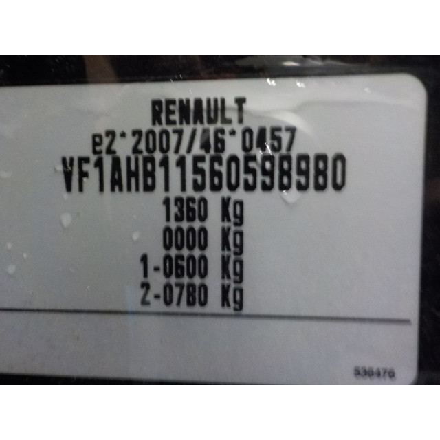 Fensterhebermechanismus vorne rechts Renault Twingo III (AH) (2014 - Präsens) Hatchback 5-drs 1.0 SCe 70 12V (H4D-400(H4D-A4))
