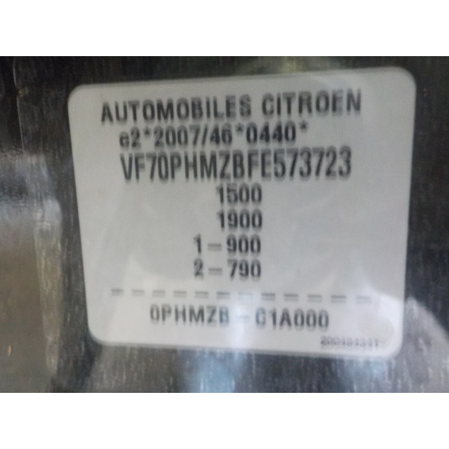 Schalter elektrischer Spiegel Citroën C4 Cactus (0B/0P) (2014 - Präsens) Hatchback 5-drs 1.2 PureTech 82 12V (EB2(HMZ))