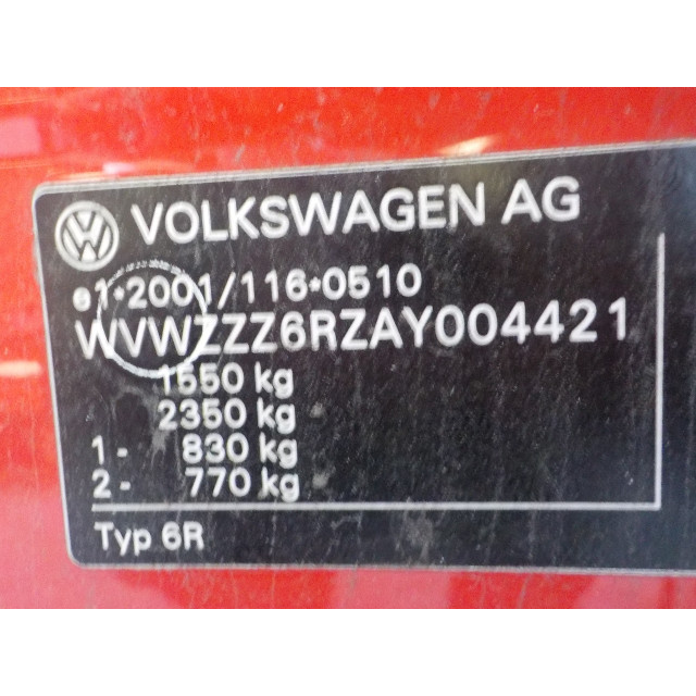 Anlasser Volkswagen Polo V (6R) (2009 - 2012) Polo (6R) Hatchback 1.2 12V (CGPB)