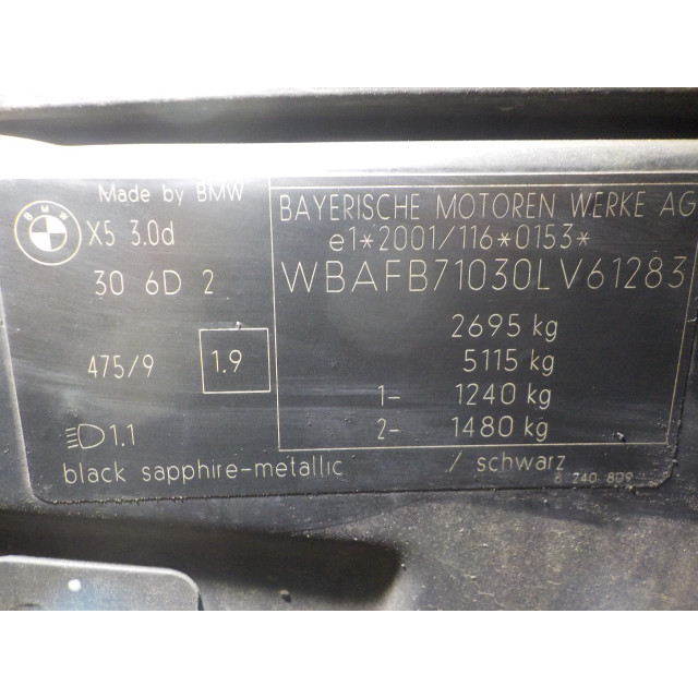 Klimaanlagenpumpe BMW X5 (E53) (2001 - 2007) SUV 3.0d 24_V (M57-D30)