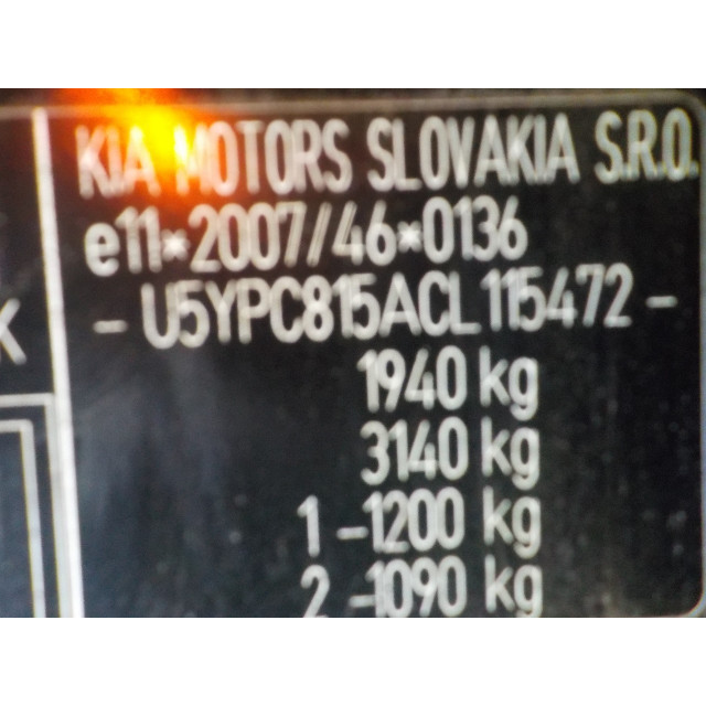 Airbagsatz Kia Sportage (SL) (2010 - 2016) Terreinwagen 1.7 CRDi 16V 4x2 (D4FD)