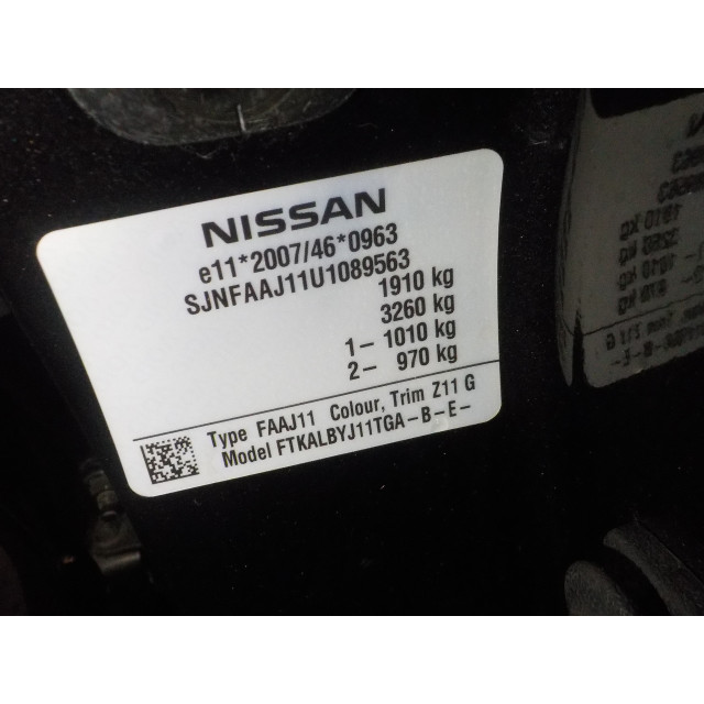 Türverriegelungsmechanismus elektrische Zentralverriegelung vorne rechts Nissan/Datsun Qashqai (J11) (2013 - Präsens) SUV 1.5 dCi DPF (K9K-636(Euro 5))