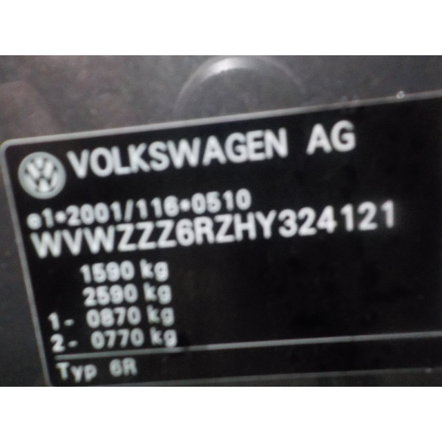 Lüftermotor Volkswagen Polo V (6R) (2014 - Präsens) Polo (6R) Hatchback 1.2 TSI 16V BlueMotion Technology (CJZC)