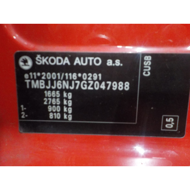 Rechte hintere Tür Skoda Fabia III Combi (NJ5) (2014 - Präsens) Combi 1.4 TDI 16V 90 Greentech (CUSB)