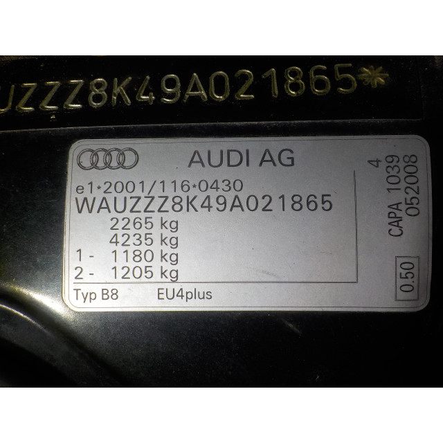 Steuergerät Körperkontrolle Audi A4 Avant (B8) (2008 - 2012) A4 Avant Quattro Combi 3.0 TDI V6 24V (CAPA)