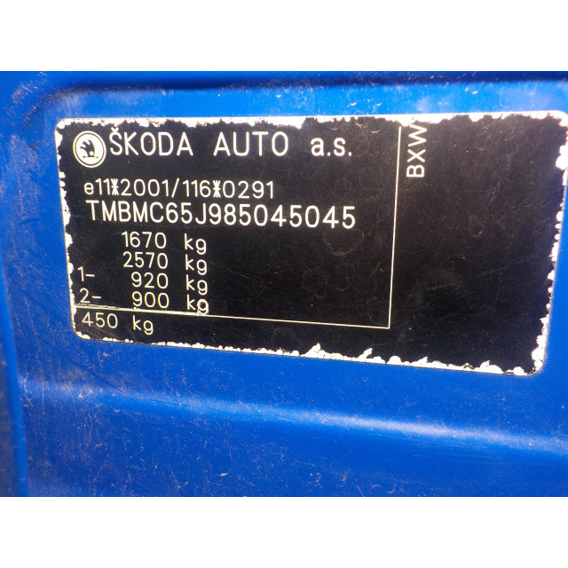 Gasdruckfedersatz hinten Skoda Roomster (5J) (2006 - 2015) MPV 1.4 16V (BXW)