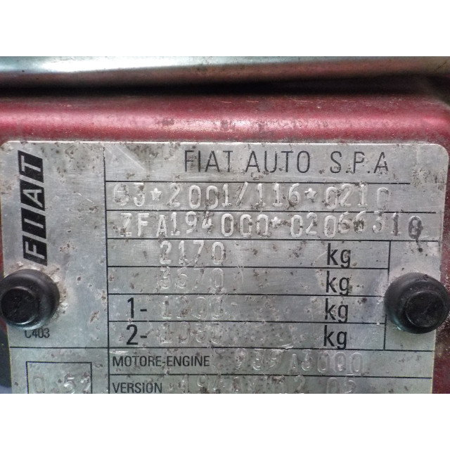 Getriebe automatisch Fiat Croma (194) (2005 - 2011) Hatchback 2.4 JTD Multijet 20V (939.A.3000)