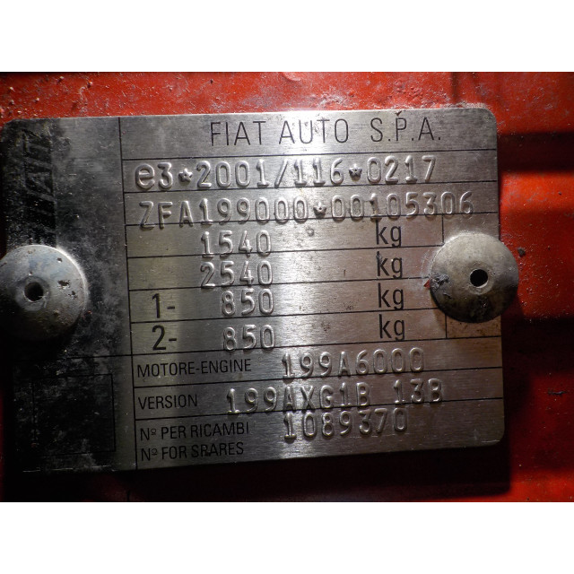 Schalter für Scheinwerfer-Höhenverstellung Fiat Grande Punto (199) (2005 - 2011) Hatchback 1.4 16V (199.A.6000)