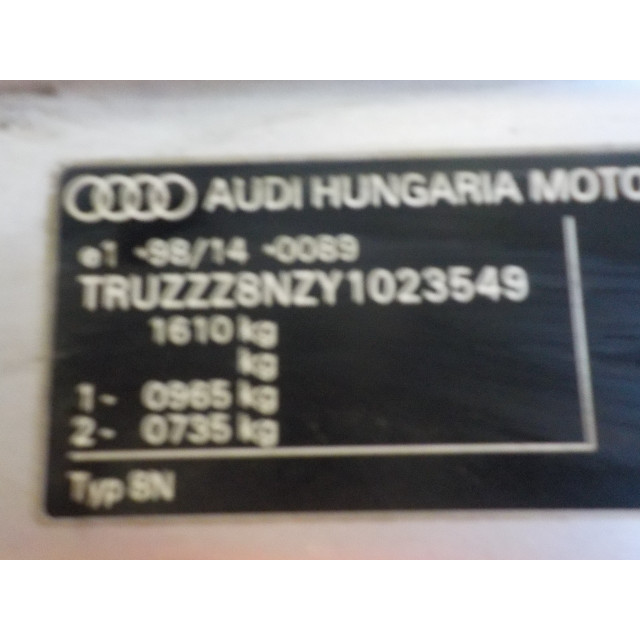 Motorhaube Audi TT (8N3) (1998 - 2006) Coupé 1.8 20V Turbo (AJQ)