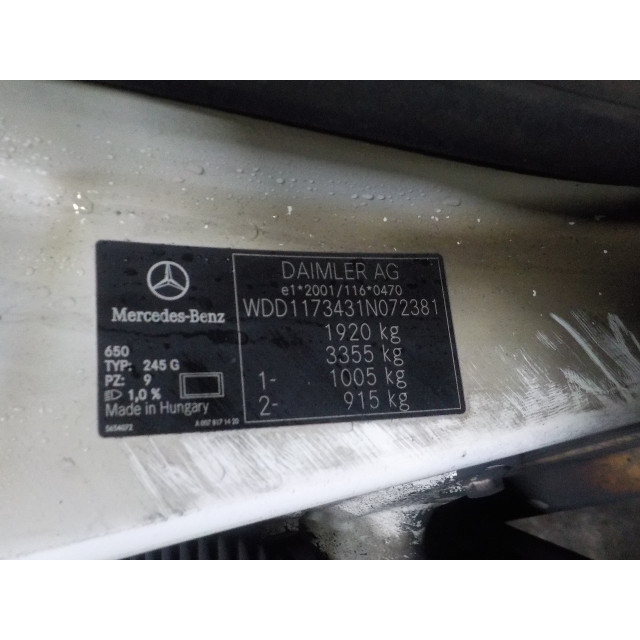 Elektrisch betriebene Fensterhebermechanismus vorne links Mercedes-Benz CLA (117.3) (2013 - 2019) Sedan 1.6 CLA-200 16V (M270.910)