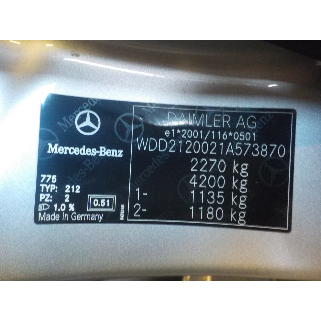 Verstrebung vorne links Mercedes-Benz E (W212) (2009 - 2016) Sedan E-220 CDI 16V BlueEfficiency,BlueTEC (OM651.924(Euro 5)