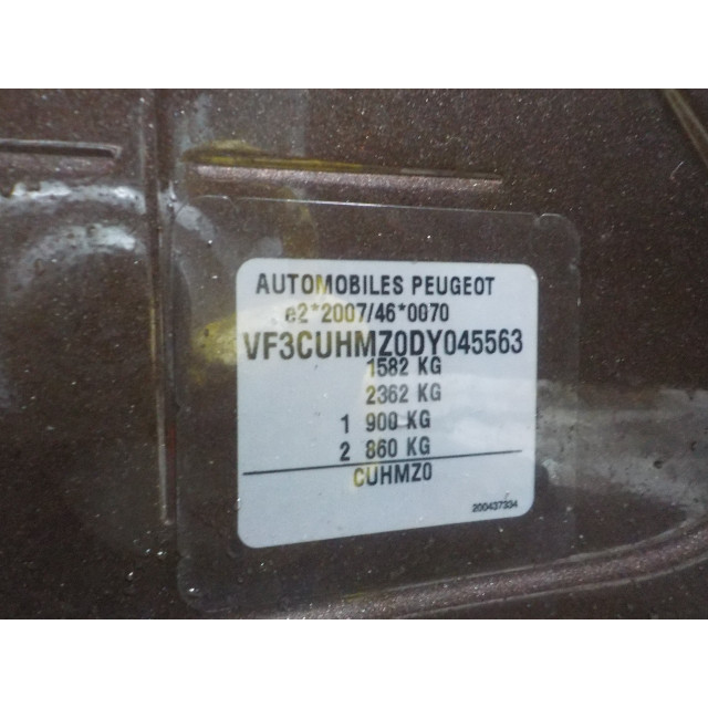 Hintere Stoßstange Peugeot 2008 (CU) (2013 - 2018) MPV 1.2 Vti 12V PureTech 82 (EB2F(HMZ))