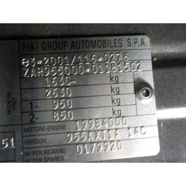 Gasdruckfedersatz hinten Alfa Romeo MiTo (955) (2011 - 2015) Hatchback 1.3 JTDm 16V Eco (199.B.4000)