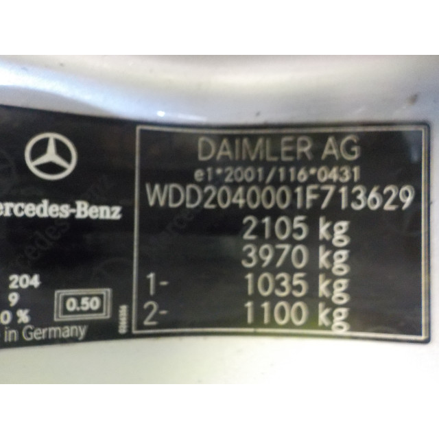 Anlasser Mercedes-Benz C (W204) (2010 - 2014) Sedan 2.2 C-180 CDI 16V BlueEFFICIENCY (OM651.913)