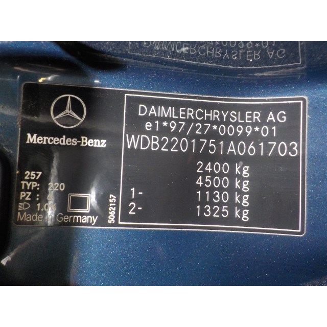 Anlasser Mercedes-Benz S (W220) (1998 - 2005) Sedan 5.0 S-500 V8 24V (M113.960)