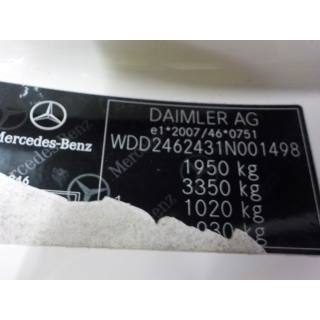 Handbremslöser Mercedes-Benz B (W246/242) (2011 - 2018) Hatchback 1.6 B-200 BlueEFFICIENCY Turbo 16V (M270.910)