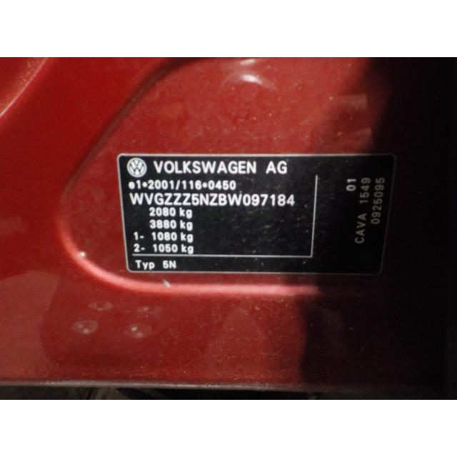 Bremssattel rechts hinten Volkswagen Tiguan (5N1/2) (2008 - 2018) SUV 1.4 TSI 16V (CAVA(Euro 5))