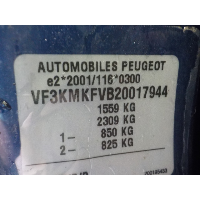 Elektrisch betriebene Fensterhebermechanismus vorne links Peugeot 1007 (KM) (2005 - 2011) Hatchback 3-drs 1.4 (TU3JP(KFV))