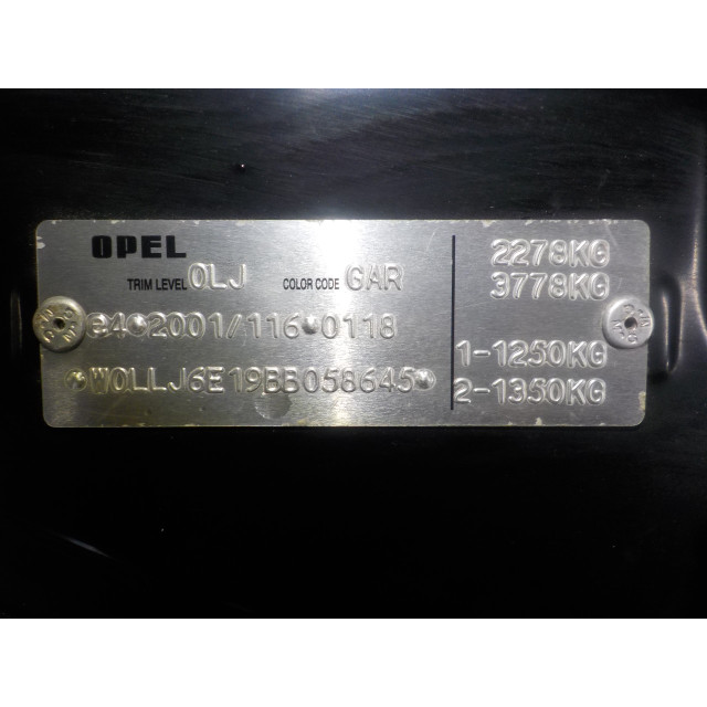 Kondensator für Klimaanlage Opel Antara (LA6) (2010 - 2015) SUV 2.4 16V 4x2 (A24XE)