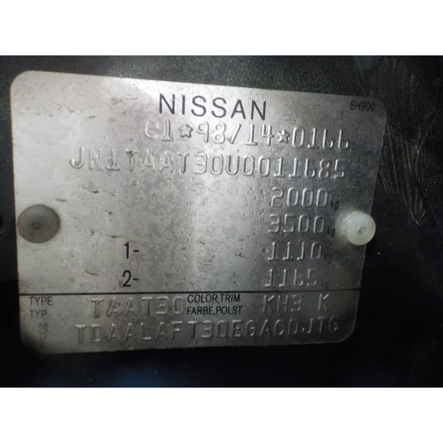 Motorhaube Nissan/Datsun X-Trail (T30) (2001 - 2013) SUV 2.0 16V 4x2 (QR20DE)