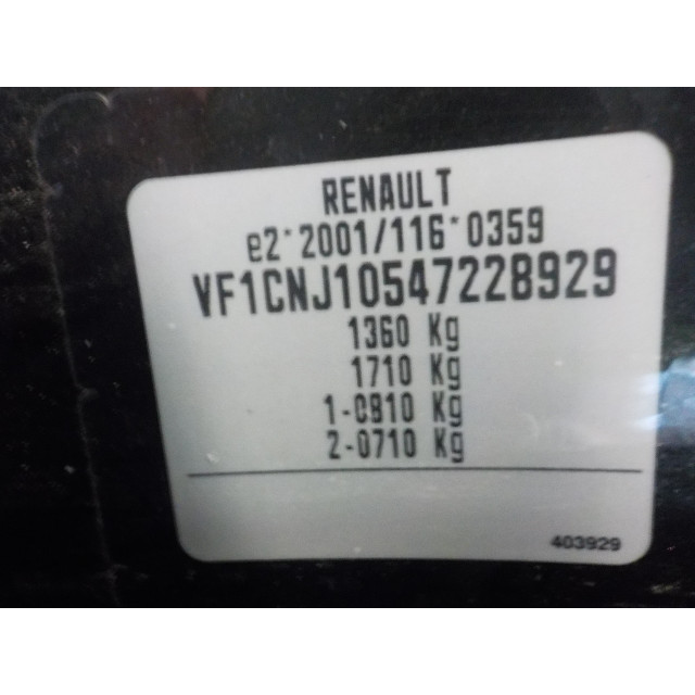 Tempomatbetrieb Renault Twingo II (CN) (2007 - 2014) Hatchback 3-drs 1.2 16V (D4F-770)