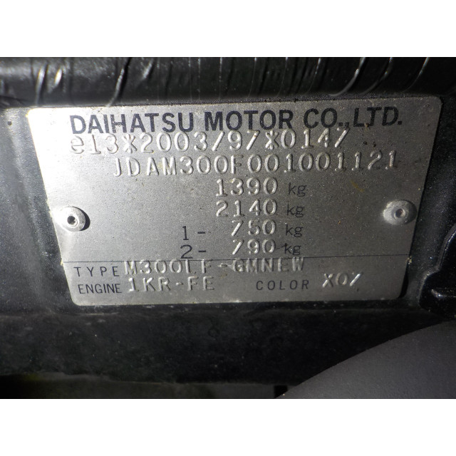 Türverriegelungsmechanismus elektrische Zentralverriegelung vorne rechts Subaru Justy (M3) (2007 - 2011) Hatchback 5-drs 1.0 12V DVVT (1KR-FE)
