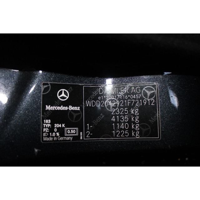 Sicherheitsgurtverschluß hinten links Mercedes-Benz C Estate (S204) (2009 - Präsens) Combi 3.0 C-350 CDI V6 24V 4-Matic (OM642.832)