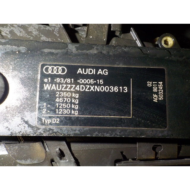 Türverriegelungsmechanismus elektrische Zentralverriegelung hinten rechts Audi A8 (D2) (1998 - 2002) Sedan 4.2 V8 40V Quattro (AQF)