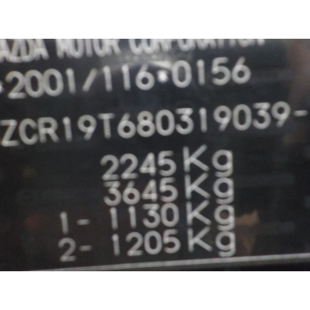 Gasdruckfedersatz hinten Mazda 5 (CR19) (2005 - 2010) MPV 2.0 CiDT 16V Normal Power (MZR-CD)