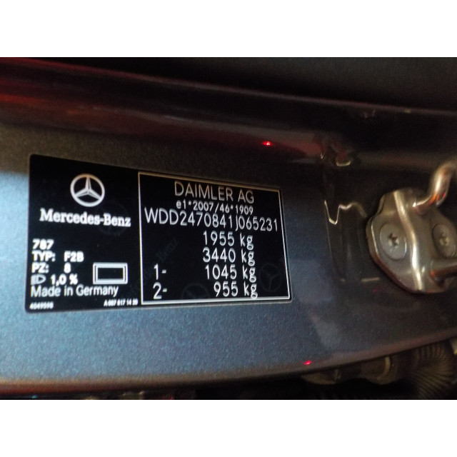 Kennzeichenbeleuchtung Mercedes-Benz B (W247) (2018 - 2025) Hatchback 1.3 B-180 Turbo 16V (M282.914)