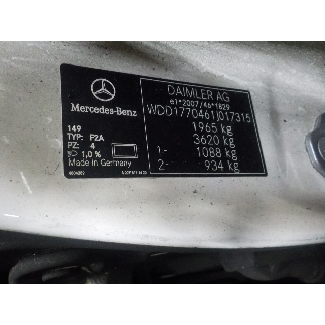 Türverriegelungsmechanismus elektrische Zentralverriegelung hinten links Mercedes-Benz A (177.0) (2018 - 2025) Hatchback 2.0 A-250 Turbo 16V (M260.920)