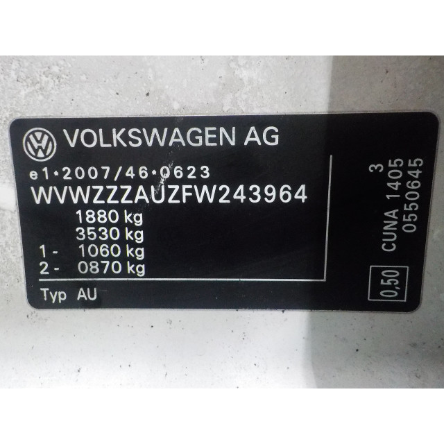 Hinterer Stoßfänger Volkswagen Golf VII (AUA) (2013 - 2020) Hatchback 2.0 GTD 16V (CUNA)