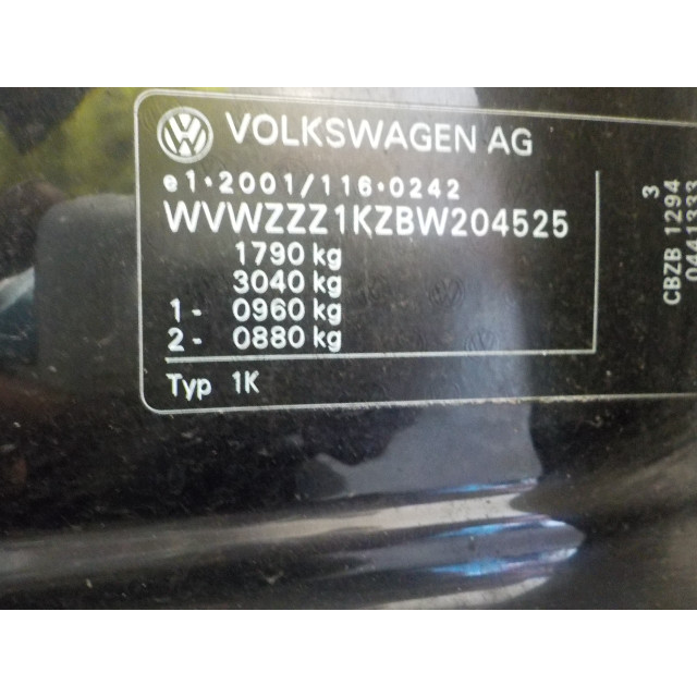 Türverriegelungsmechanismus elektrische Zentralverriegelung vorne rechts Volkswagen Golf VI (5K1) (2008 - 2012) Hatchback 1.2 TSI BlueMotion (CBZB(Euro 5))